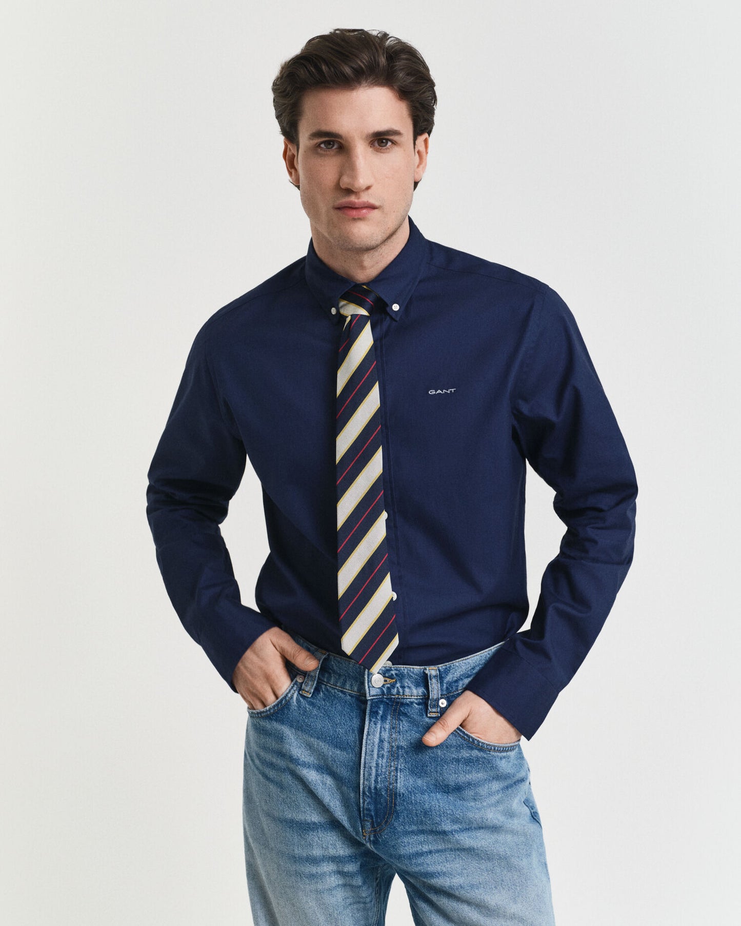 Regular Fit Pinpoint Oxford Hemd