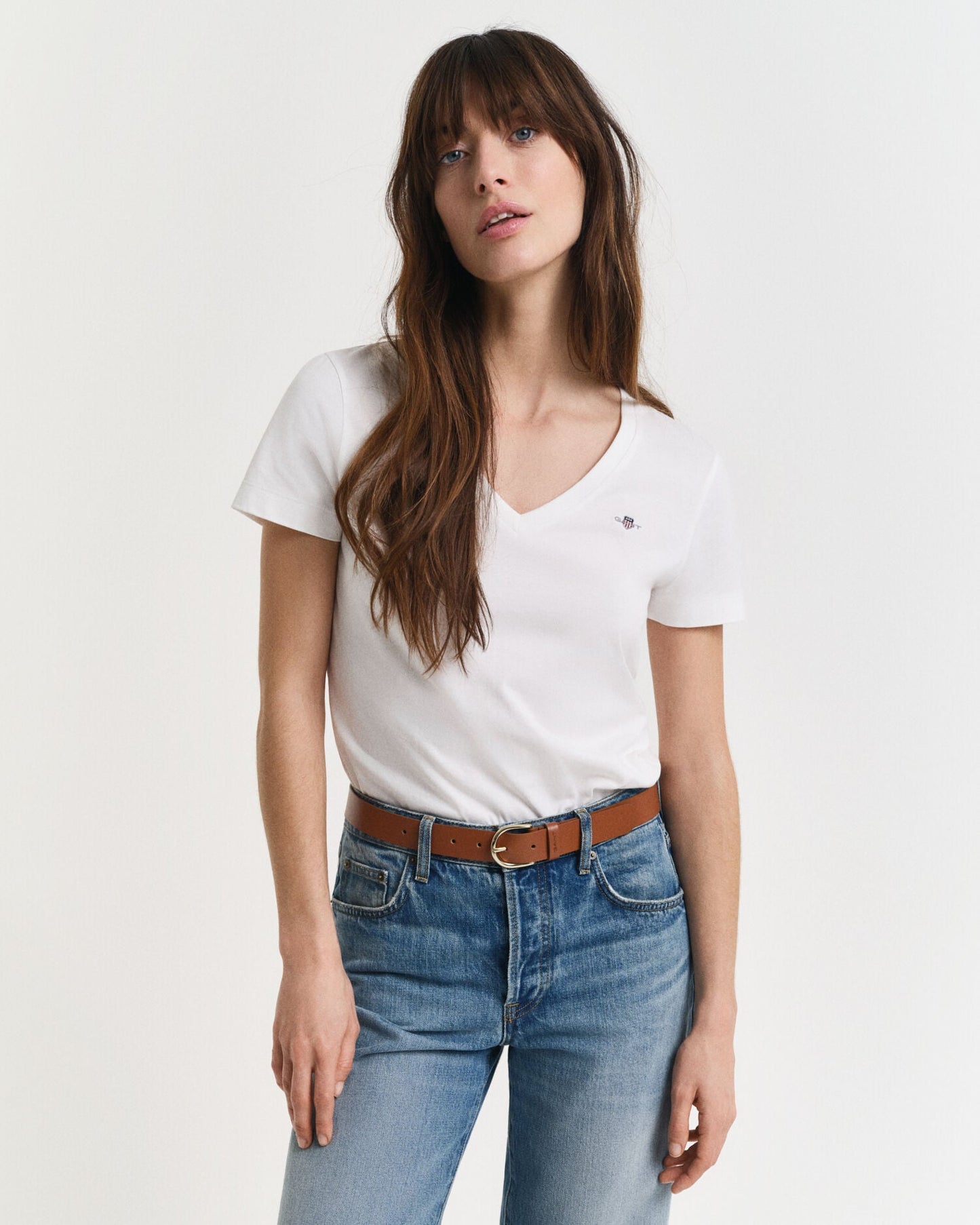 Schild V-Ausschnitt T-Shirt
