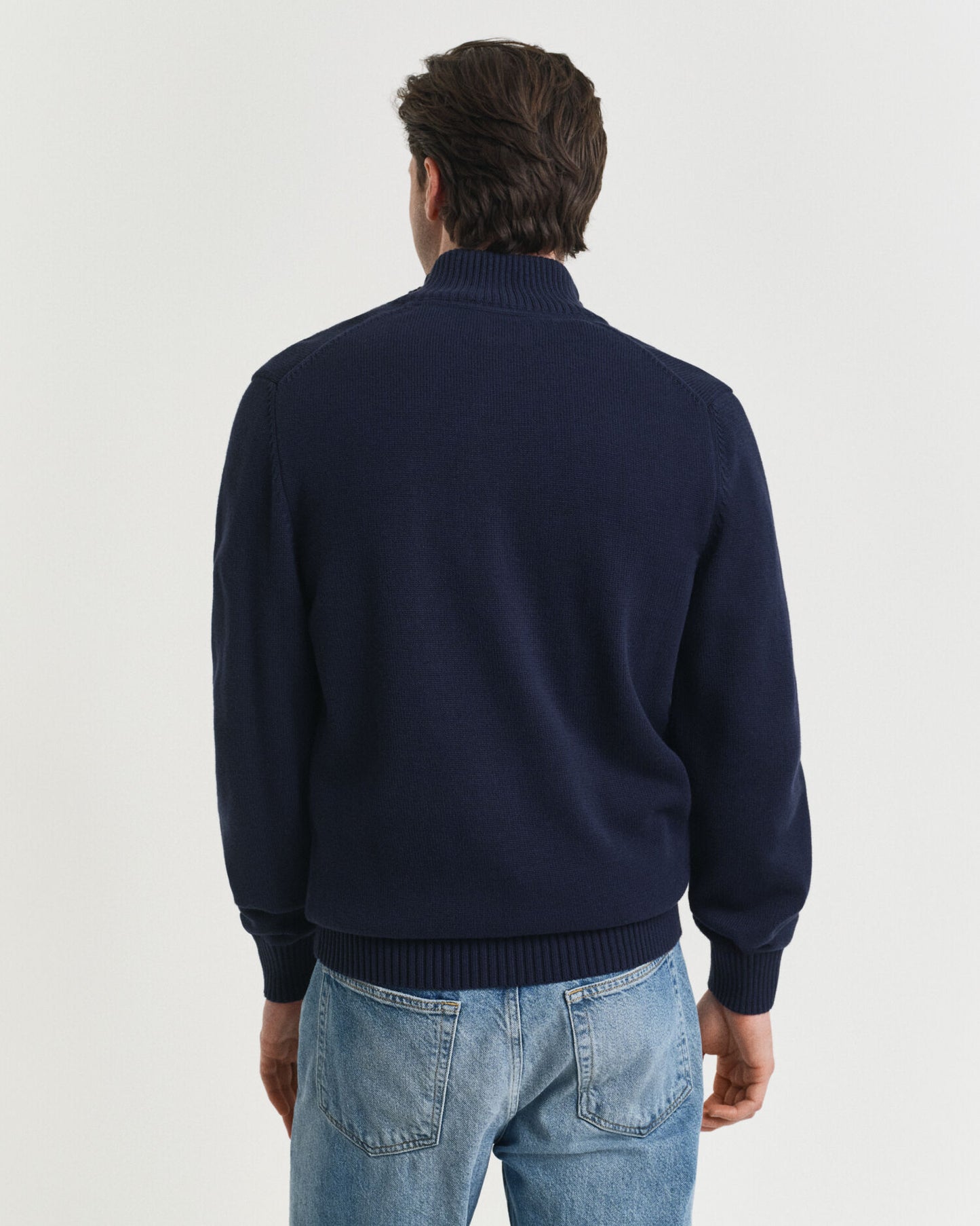 Freizeit-Baumwoll-Half-Zip-Pullover