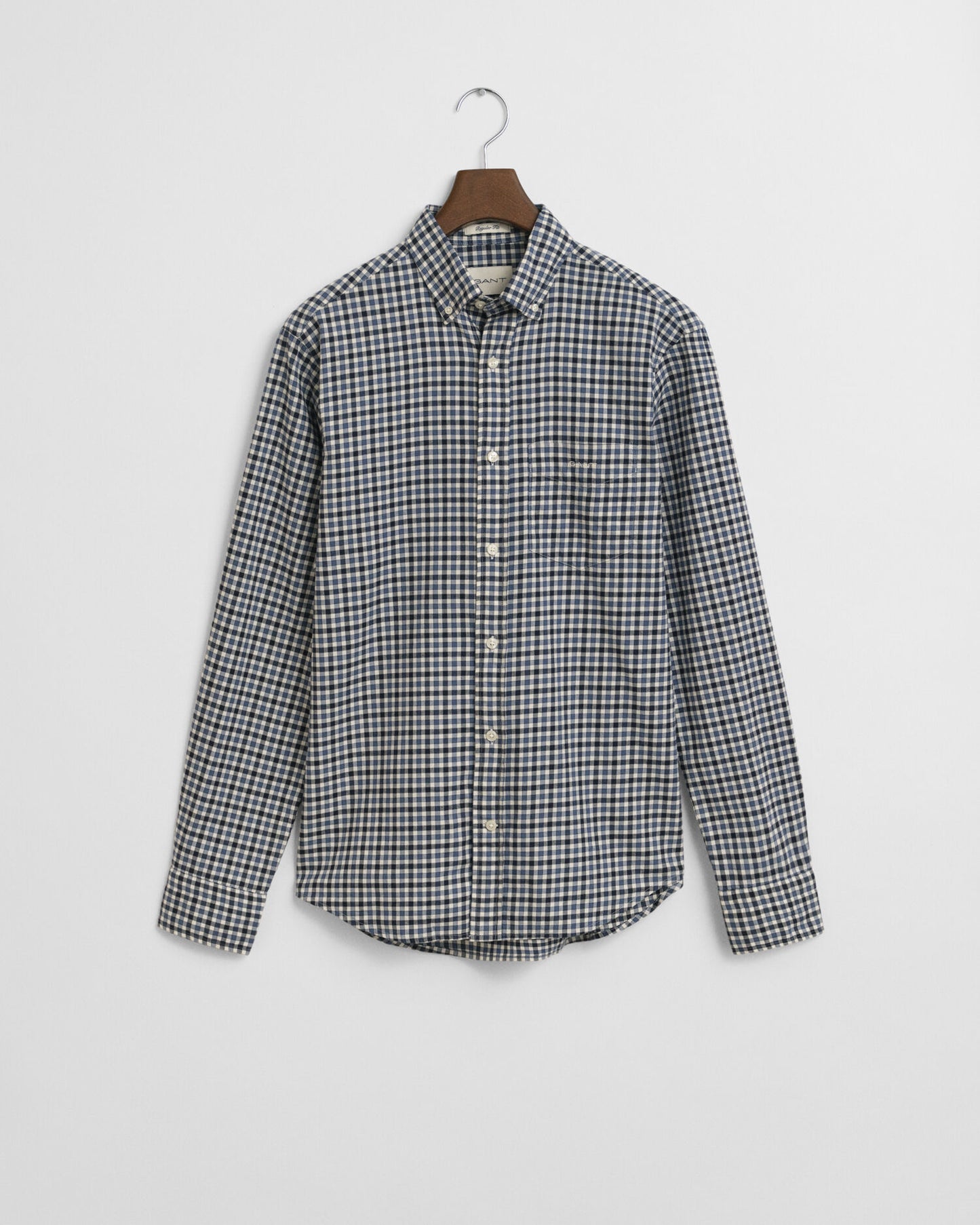 Regular Fit Hemd aus Vichykaro-Twill