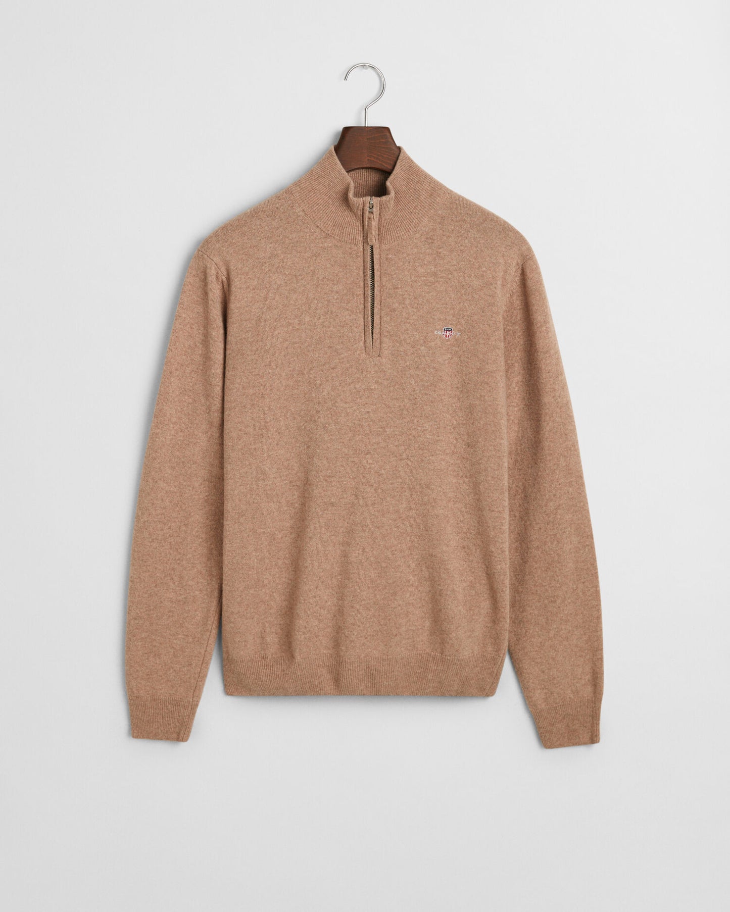 Superfeiner Lammwoll-Half-Zip-Pullover
