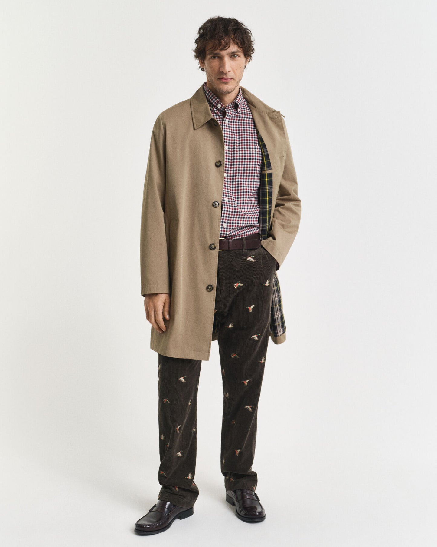 Regular Fit Gingham-Twill-Hemd