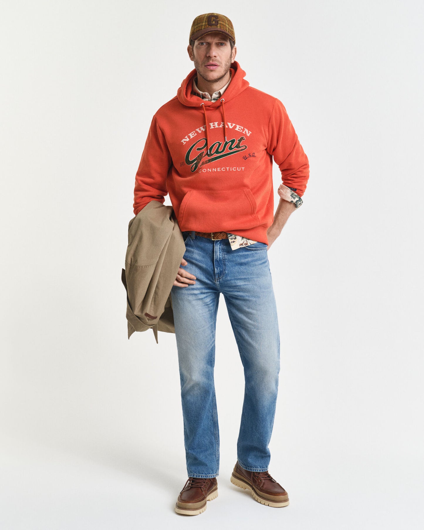 Kapuzenpullover mit Wappen-Grafik
