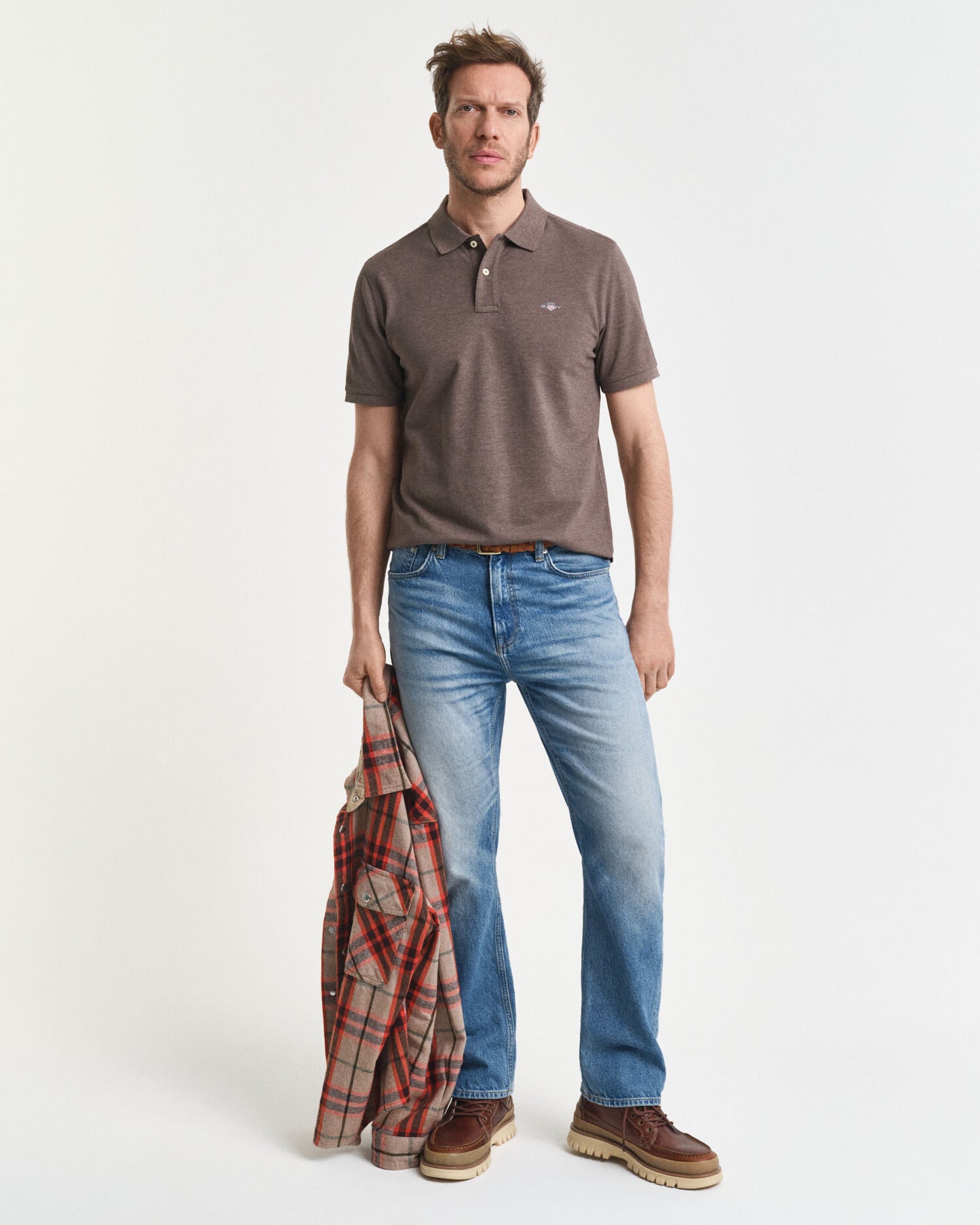 Regular Fit Shield Piqué-Poloshirt