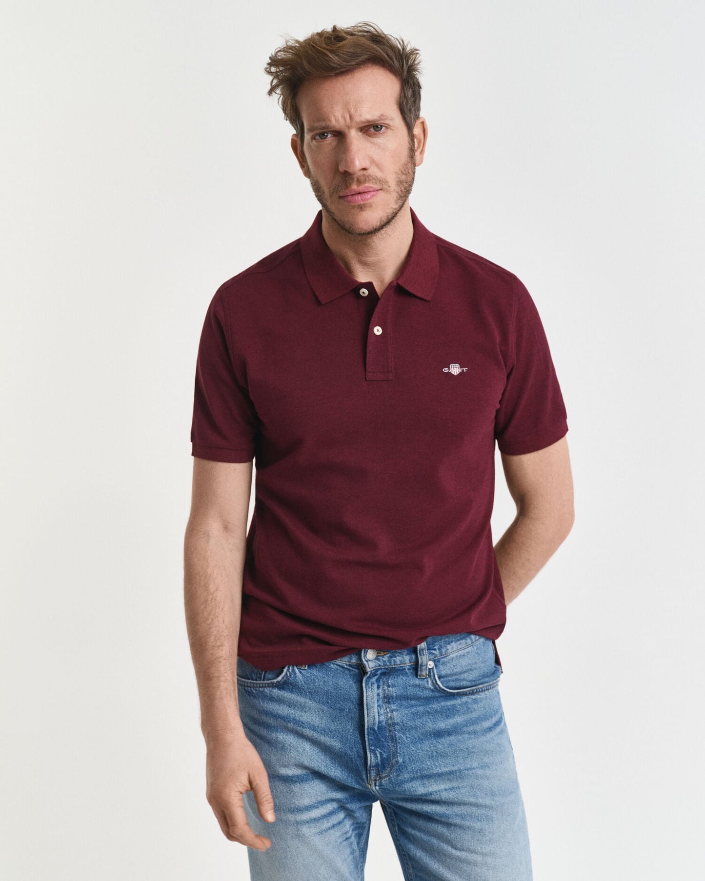 Regular Fit Shield Piqué-Poloshirt