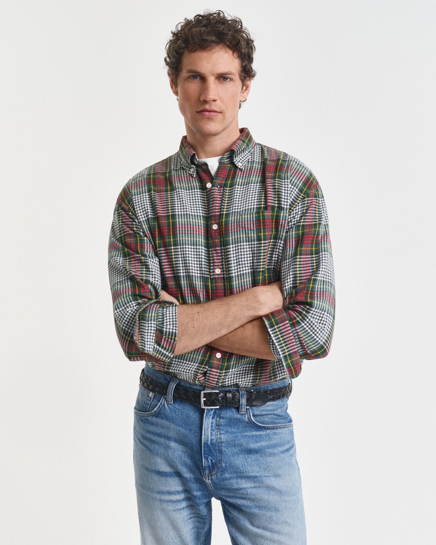 Hemd aus leichtem Baumwoll-Twill mit Karomuster in Relaxed Fit