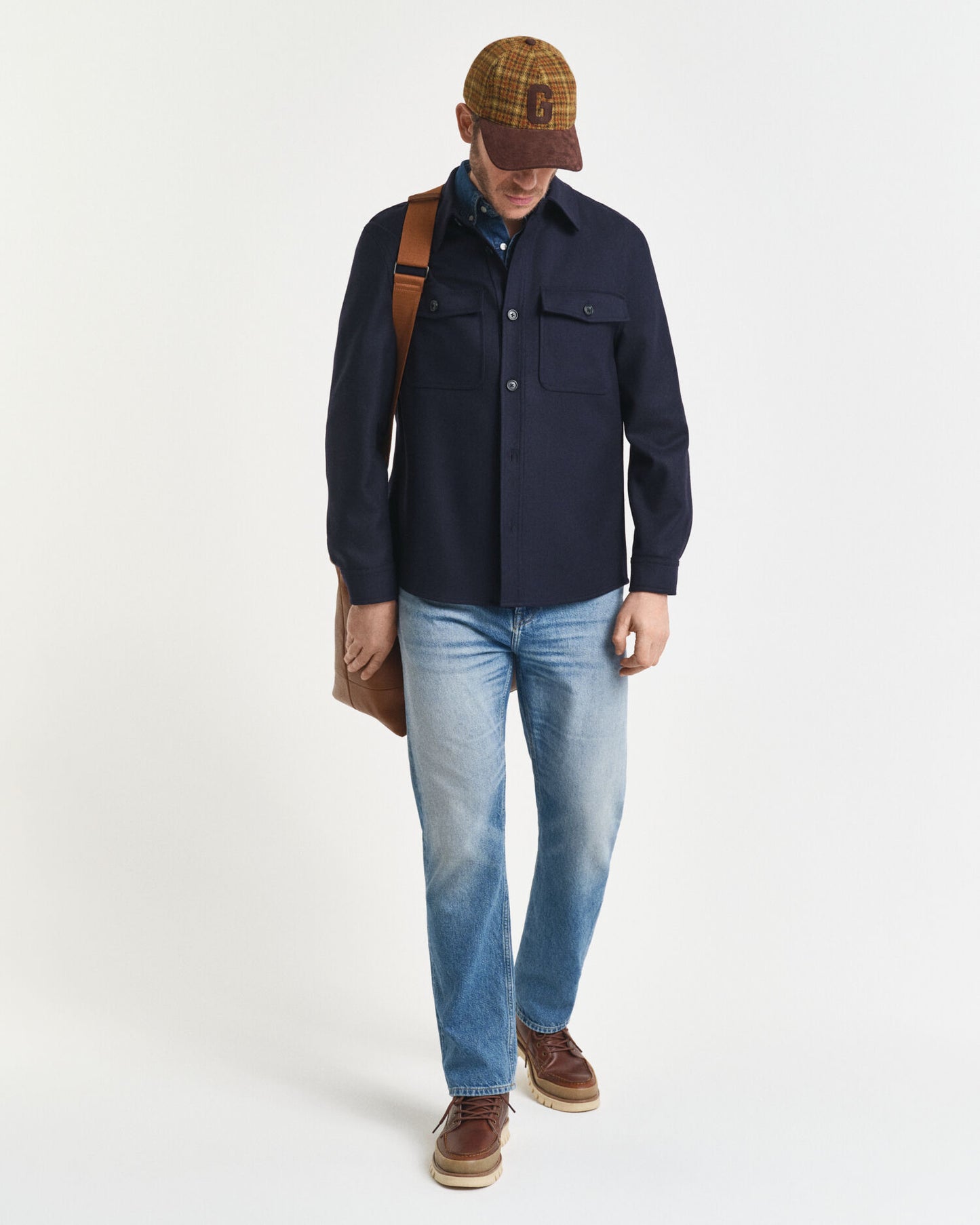 Overshirt aus Wollmischung im Regular Fit