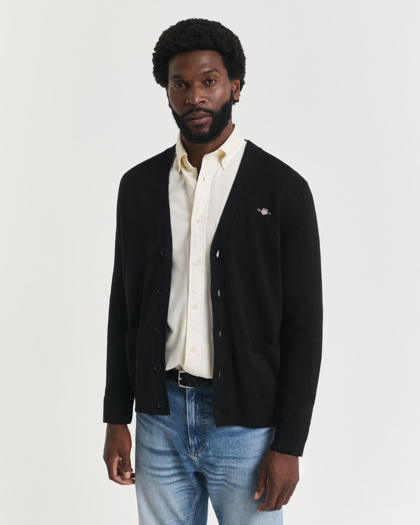 Legere Baumwollstrickjacke