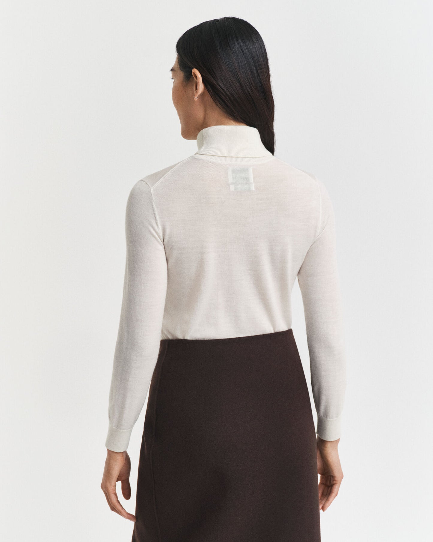 Pullover aus extrafeiner Merinowolle mit Rollkragen