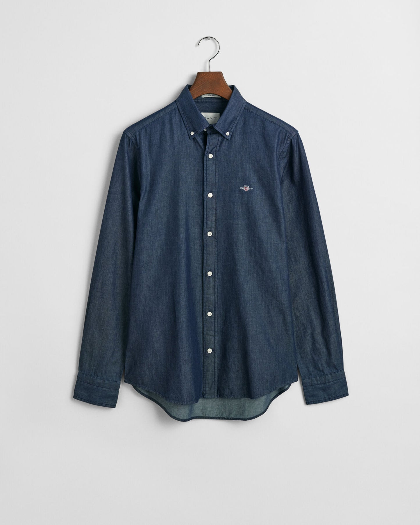 Slim-Fit-Hemd in Indigo