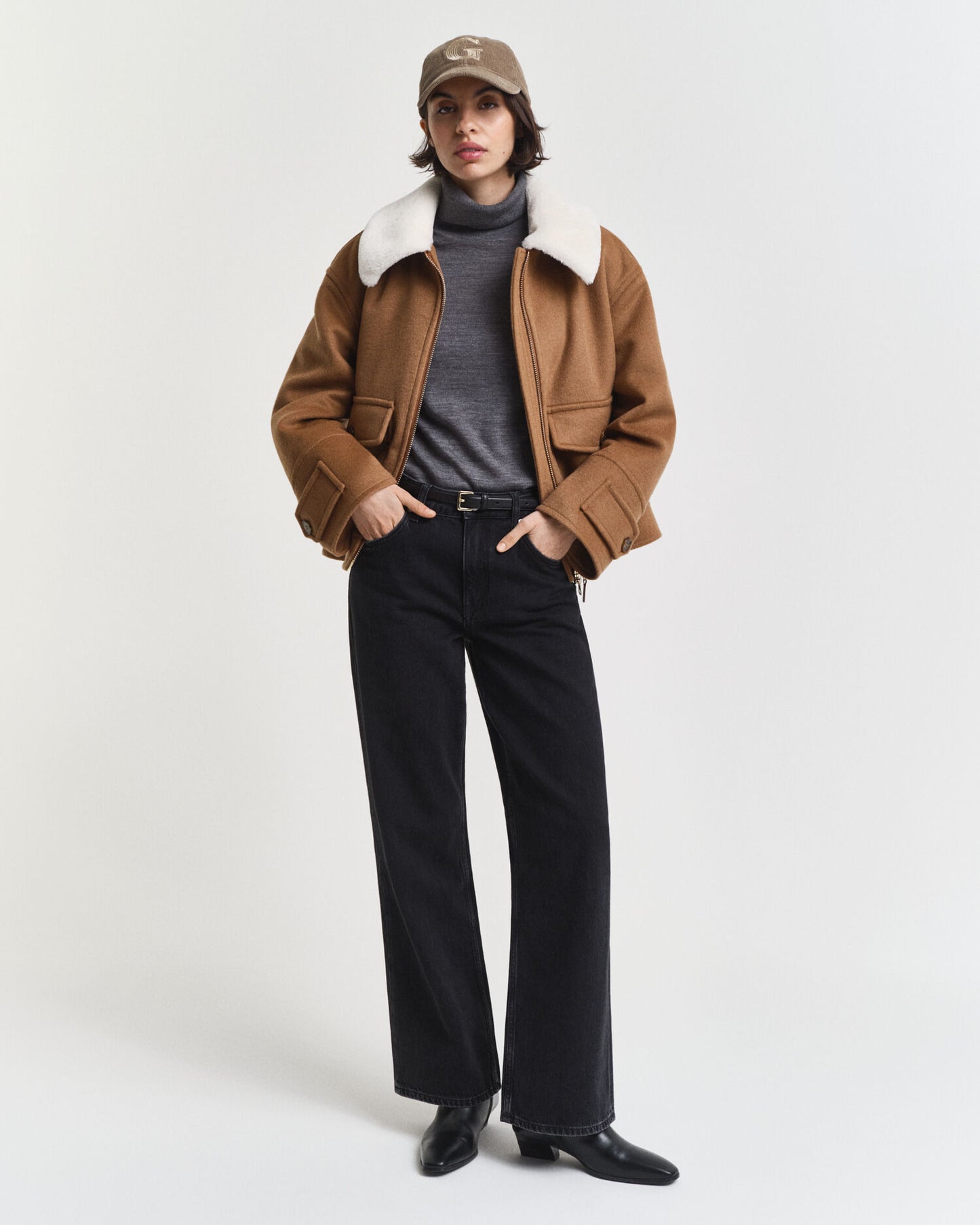 Feiner Rollkragenpullover aus Merinowolle