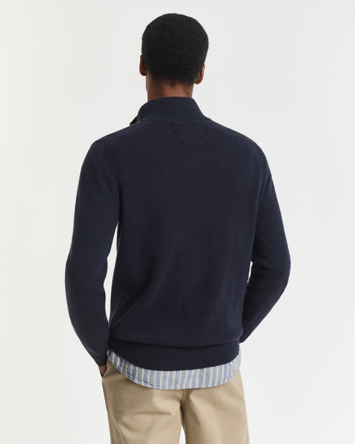 Kaschmir-Half-Zip-Pullover