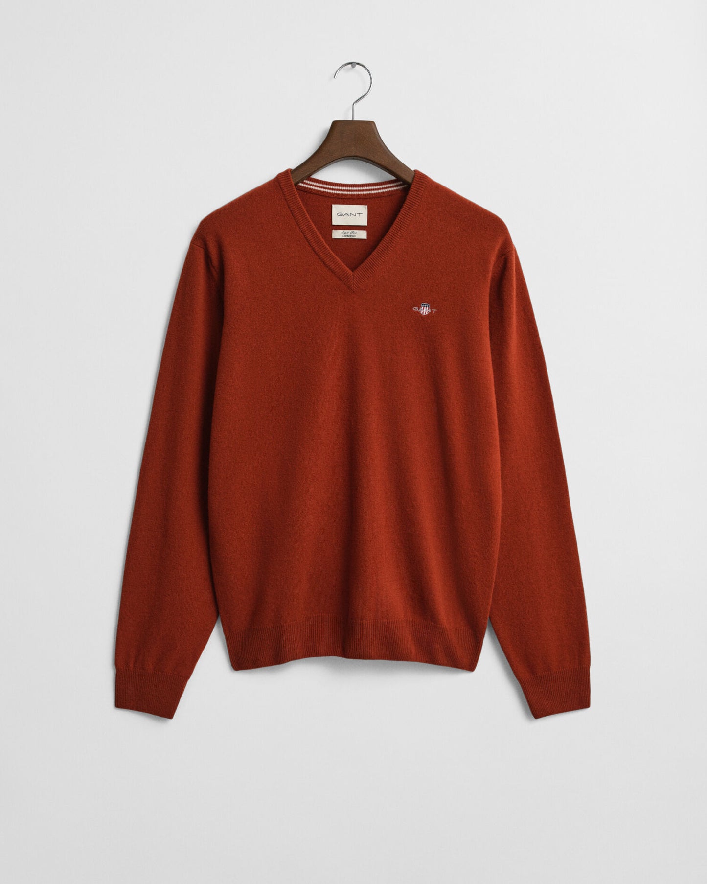 Feinste Lammlana-Pullover mit V-Ausschnitt