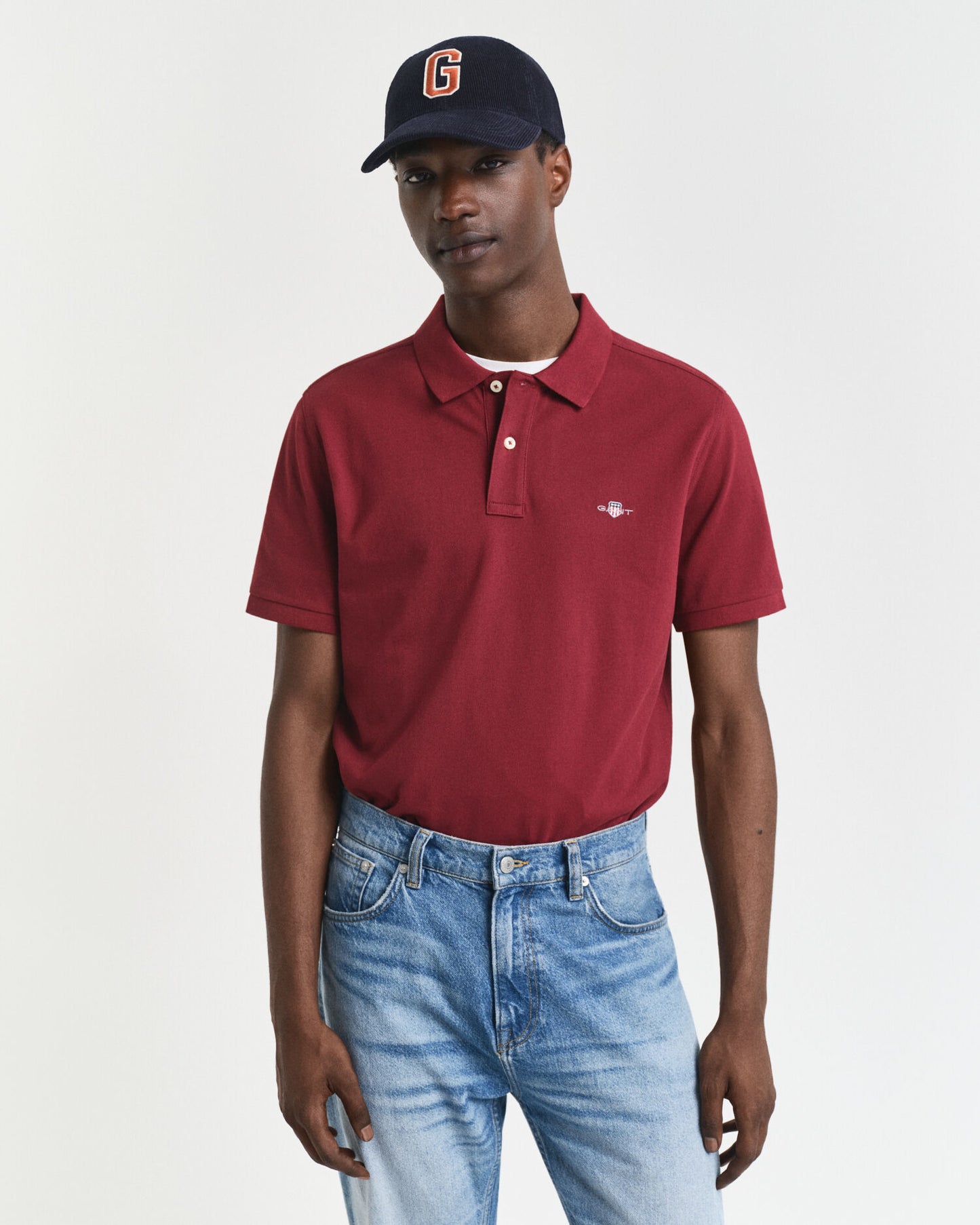 Regular Fit Piqué-Poloshirt mit Schild