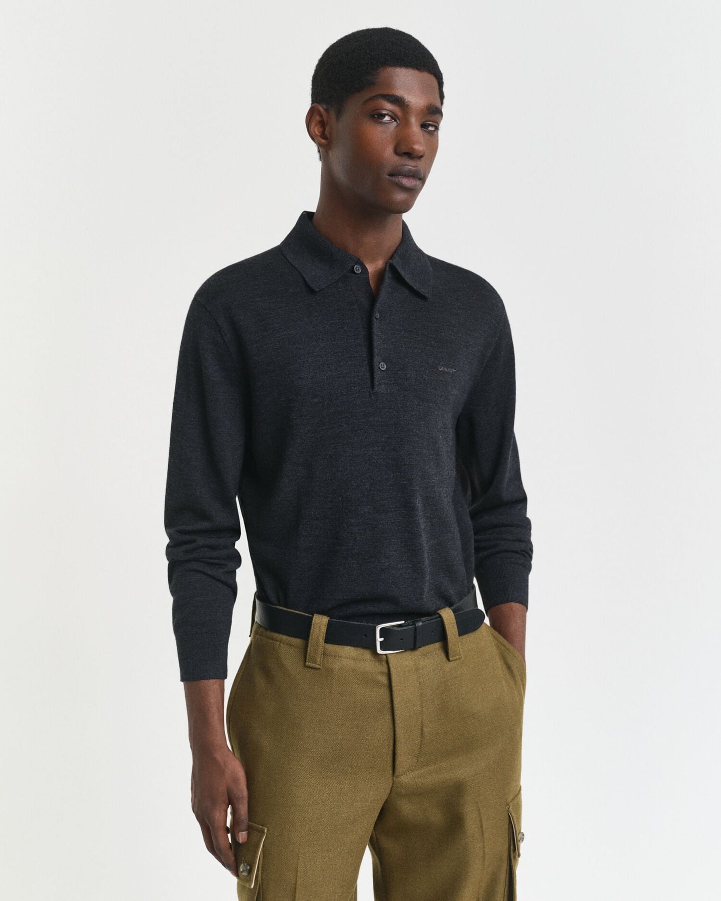 Polohemd aus extrafeiner Merinowolle