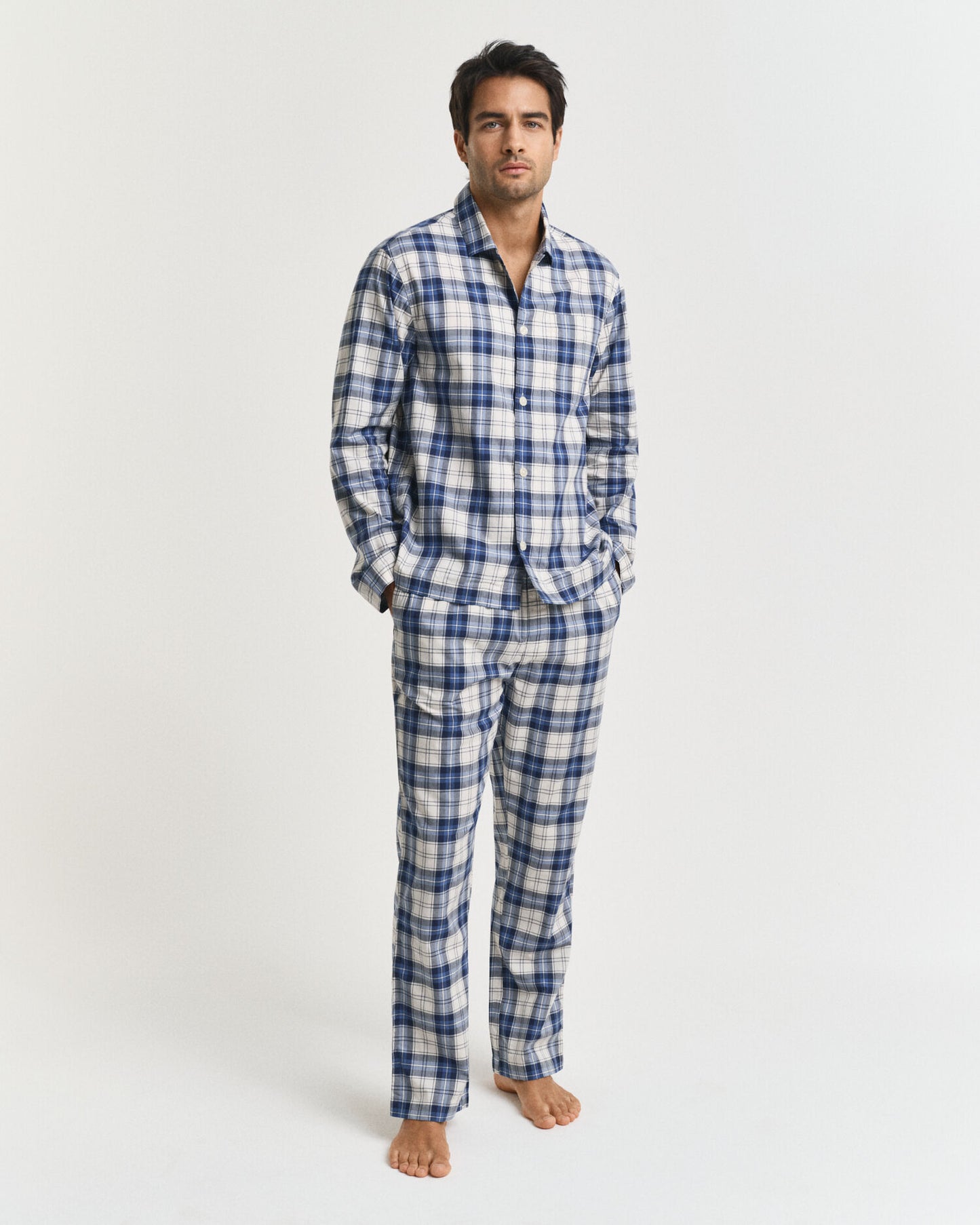 Karierter Pyjama-Set