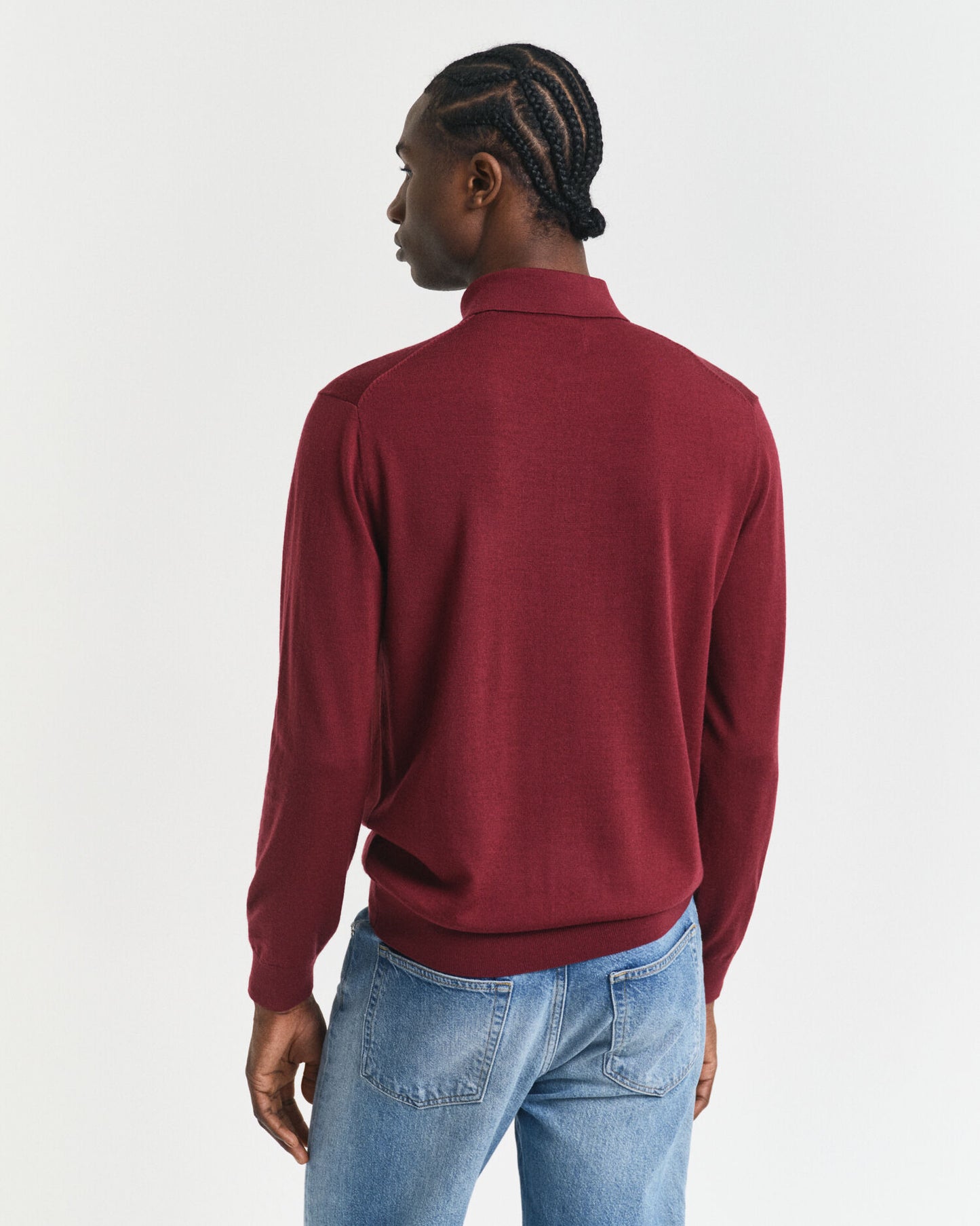 Polo-Pullover aus extrafeiner Merinowolle