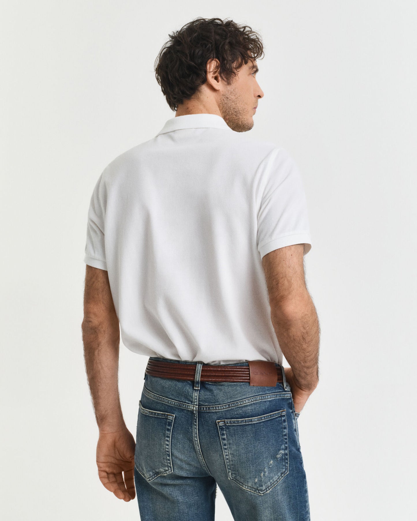 Poloshirt aus Piqué mit Wappen-Stickerei, Regular Fit