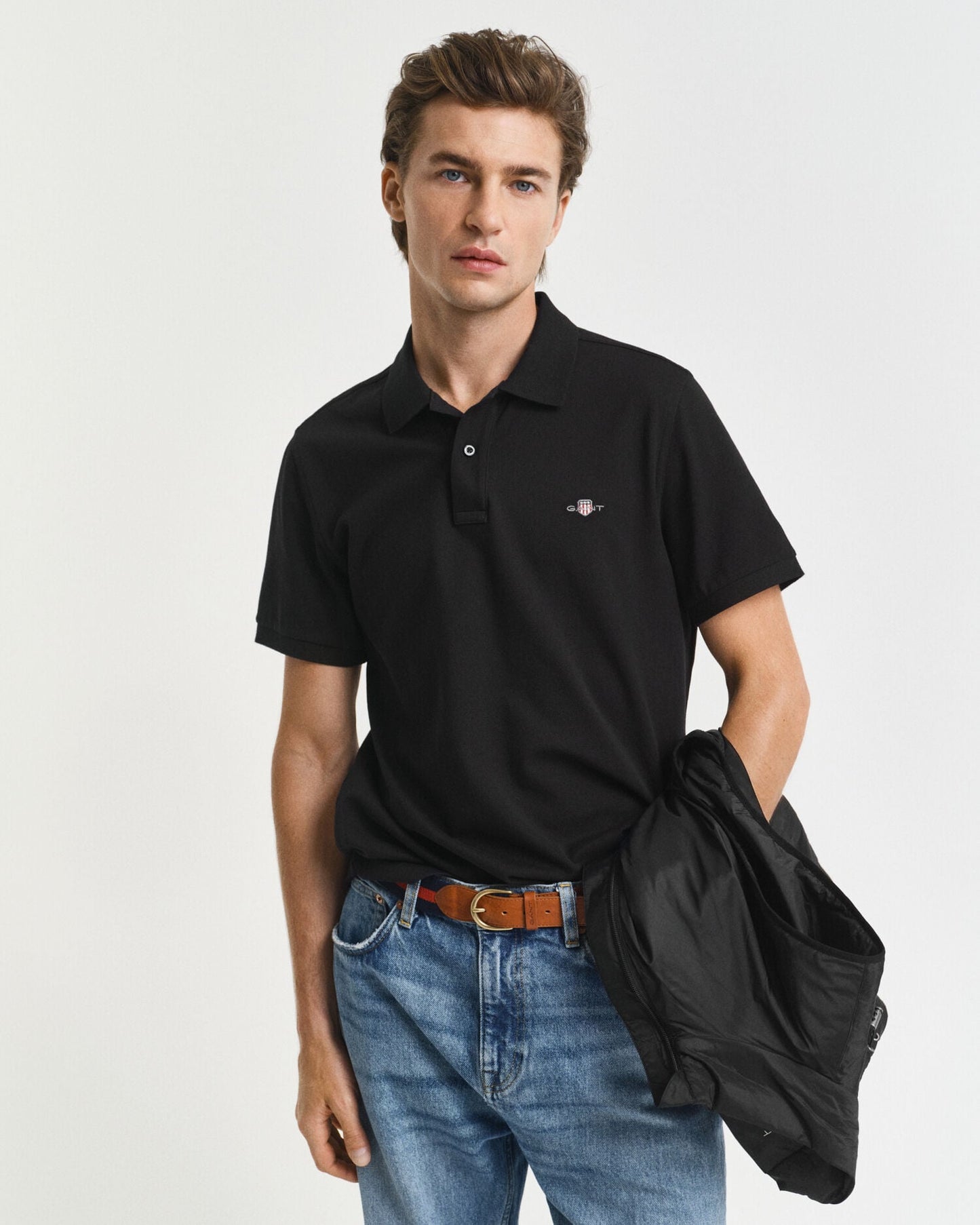 Regular Fit Shield Piqué-Poloshirt