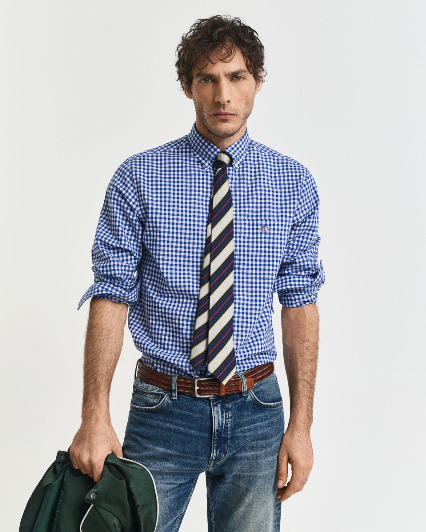 Regular Fit Hemd aus Popeline mit klassischem Gingham-Muster